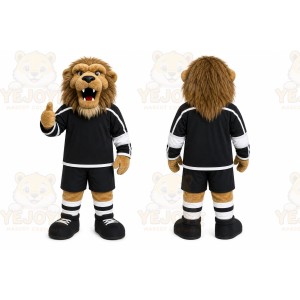 Brown Lion Mascot Costume for Sports Events