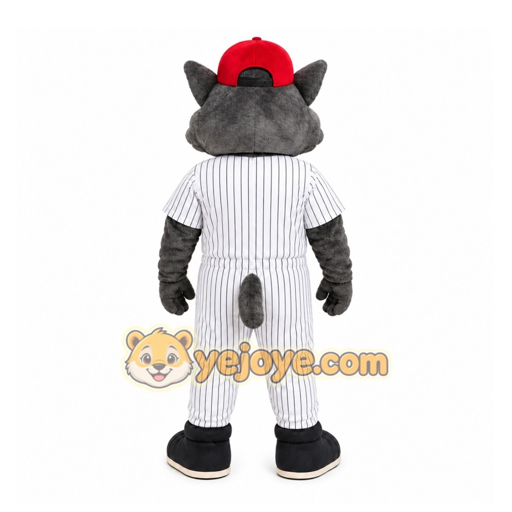 Gray Cat Mascot Costume for Sports Events Gray Cat Mascot Costume for Sports Events