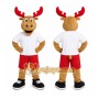 Brown Moose Mascot Costume for Holiday Events