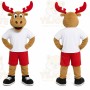 Brown Moose Mascot Costume for Holiday Events