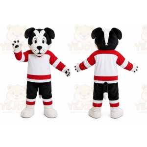 Black Dog Mascot Costume for Sports Events