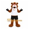 Brown Lion Mascot Costume for Sports Events