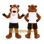 Brown Lion Mascot Costume for Sports Events