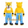 Yellow Fox Mascot Costume for Sports Events