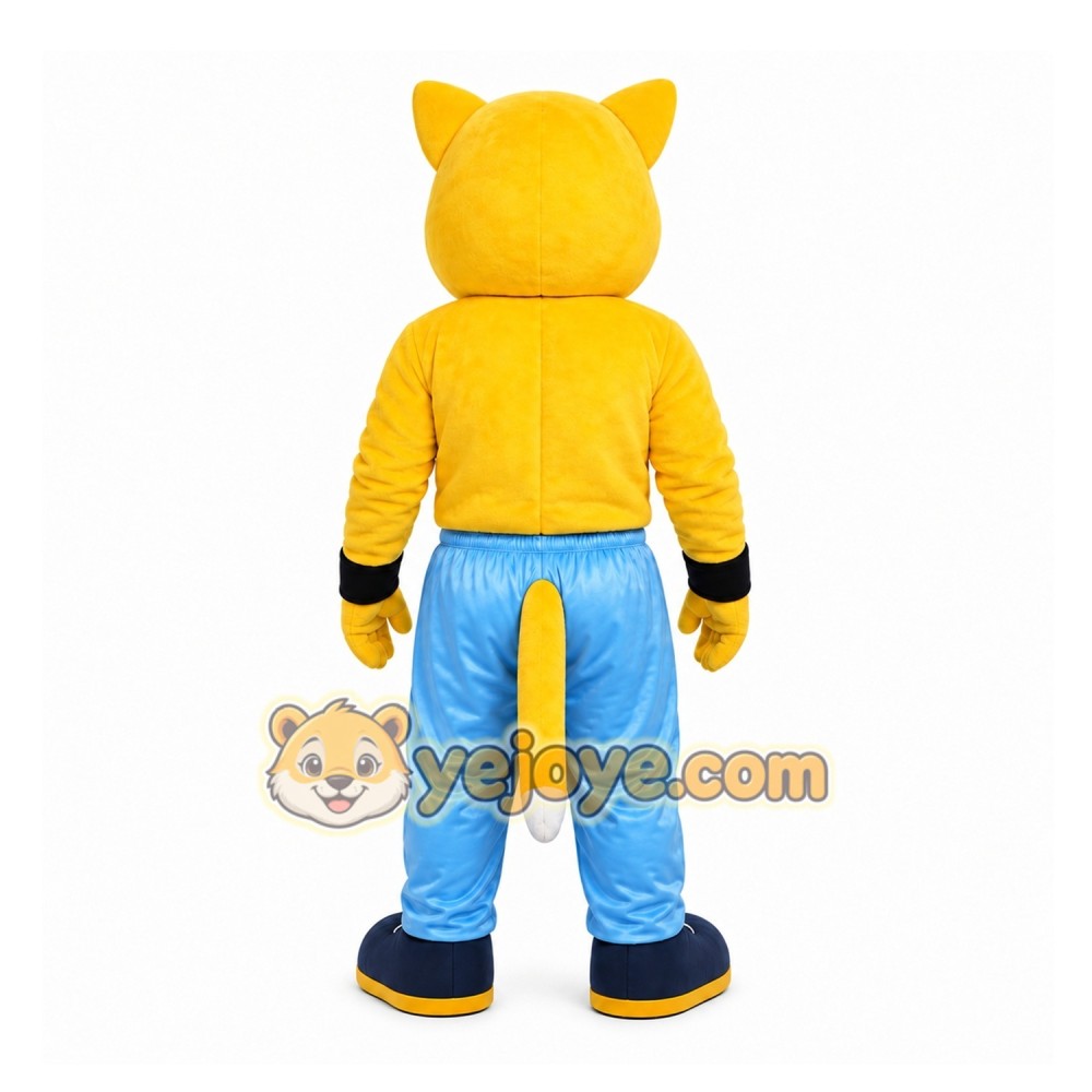 Yellow Fox Mascot Costume for Sports Events Yellow Fox Mascot Costume for Sports Events