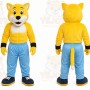 Yellow Fox Mascot Costume for Sports Events