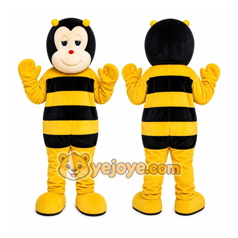Yellow Bee Mascot Costume for Children's Events Yellow Bee Mascot Costume for Children's Events