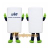 White Rectangle Block Mascot Costume for Corporate Events White Rectangle Block Mascot Costume for Corporate Events