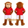 Brown Monkey Mascot Costume for Sports Events