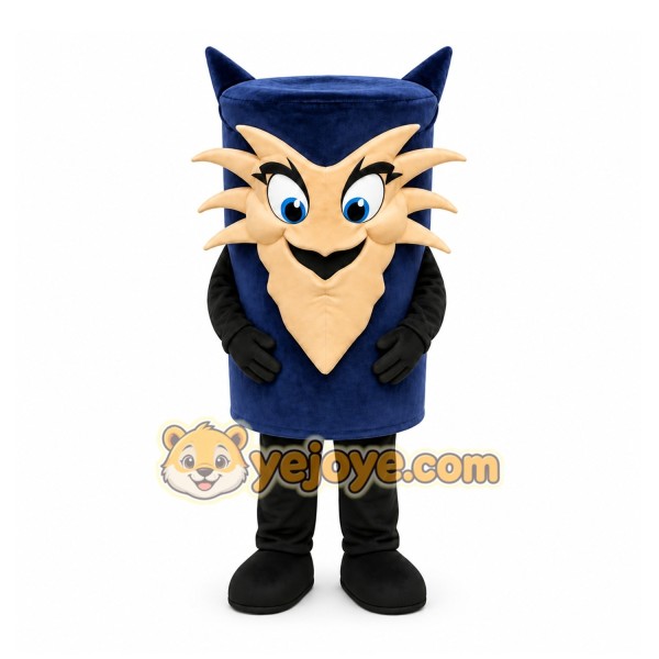 Blue Cartoon Animal Head Mascot Costume for Events and Promotions