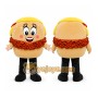 Beige Hamburger Mascot Costume for Restaurant Promotions
