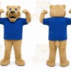 Tan Cougar Mascot Costume for Sports Events