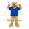 Tan Cougar Mascot Costume for Sports Events