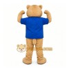 Tan Cougar Mascot Costume for Sports Events
