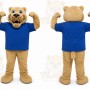 Tan Cougar Mascot Costume for Sports Events