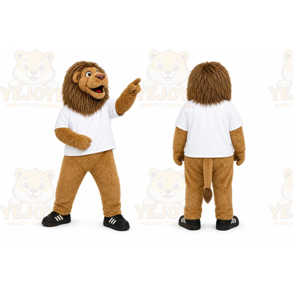 Brown Lion Mascot Costume for Events and Promotions