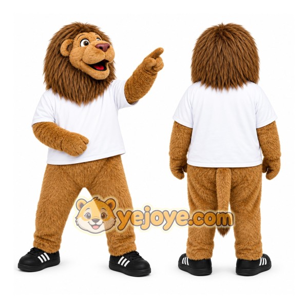 Brown Lion Mascot Costume for Events and Promotions