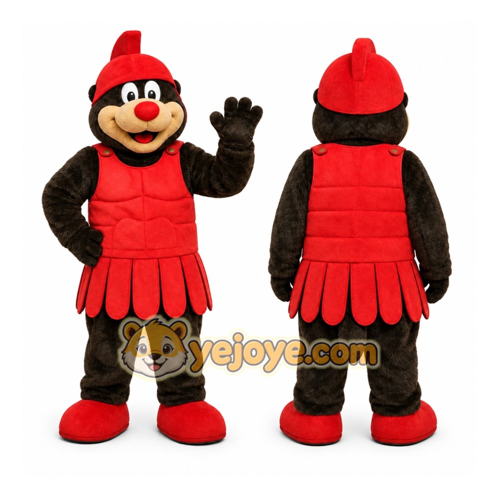 Black Bear Warrior Mascot Costume for Events and Promotions