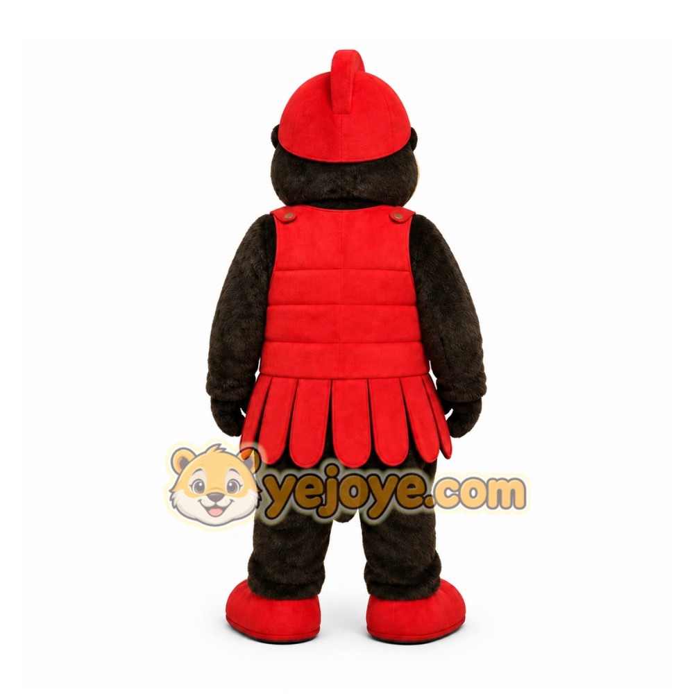 Black Bear Warrior Mascot Costume for Events and Promotions