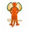 Orange Frilled Lizard Mascot Costume for Events and Promotions Orange Frilled Lizard Mascot Costume for Events and Promotions