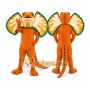 Orange Frilled Lizard Mascot Costume for Events and Promotions