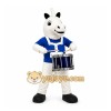 White Unicorn Playing Drum Mascot Costume for School Events White Unicorn Playing Drum Mascot Costume for School Events