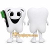 White Tooth Mascot Costume for Events and Promotions White Tooth Mascot Costume for Events and Promotions