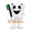 White Tooth Mascot Costume for Events and Promotions White Tooth Mascot Costume for Events and Promotions