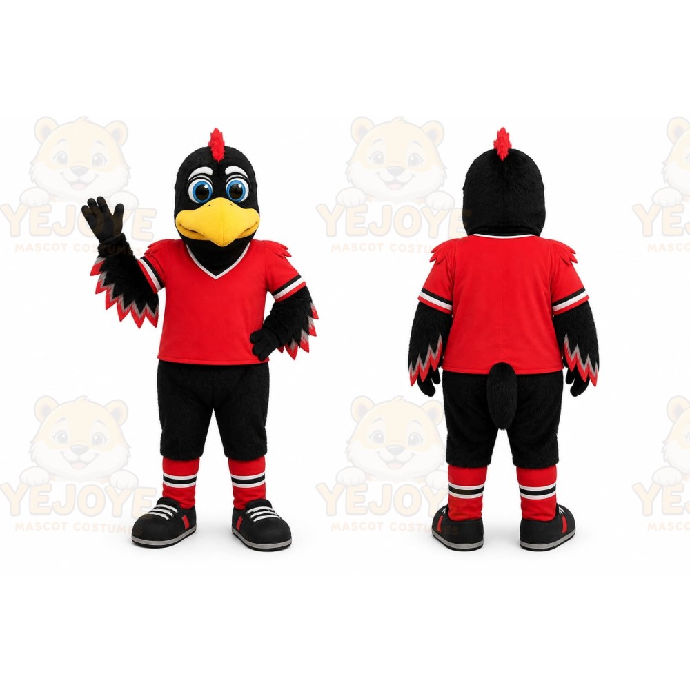 Red Bird Mascot Costume for Events and Promotions