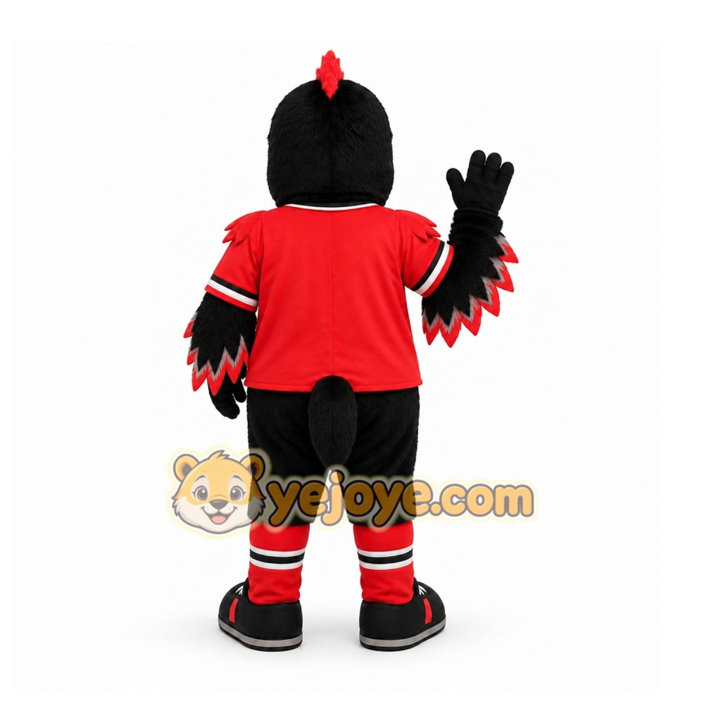Red Bird Mascot Costume for Events and Promotions