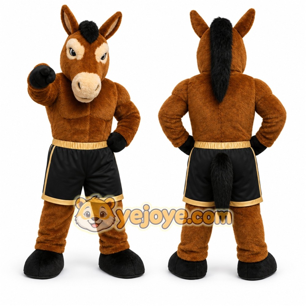 Brown Horse Mascot Costume for Events and Promotions Brown Horse Mascot Costume for Events and Promotions