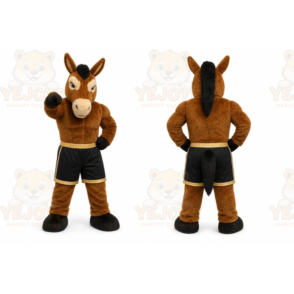 Brown Horse Mascot Costume for Events and Promotions