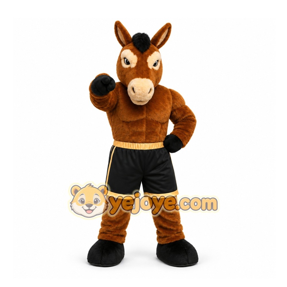 Brown Horse Mascot Costume for Events and Promotions Brown Horse Mascot Costume for Events and Promotions