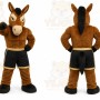 Brown Horse Mascot Costume for Events and Promotions
