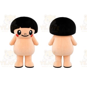 Peach Child Mascot Costume for Children's Events
