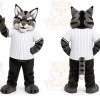 Gray Cat Mascot Costume for Events and Promotions