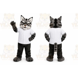 Gray Cat Mascot Costume for Events and Promotions
