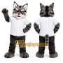 Gray Cat Mascot Costume for Events and Promotions