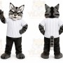Gray Cat Mascot Costume for Events and Promotions