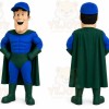 Blue Superhero Mascot Costume for Events and Promotions