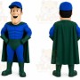 Blue Superhero Mascot Costume for Events and Promotions