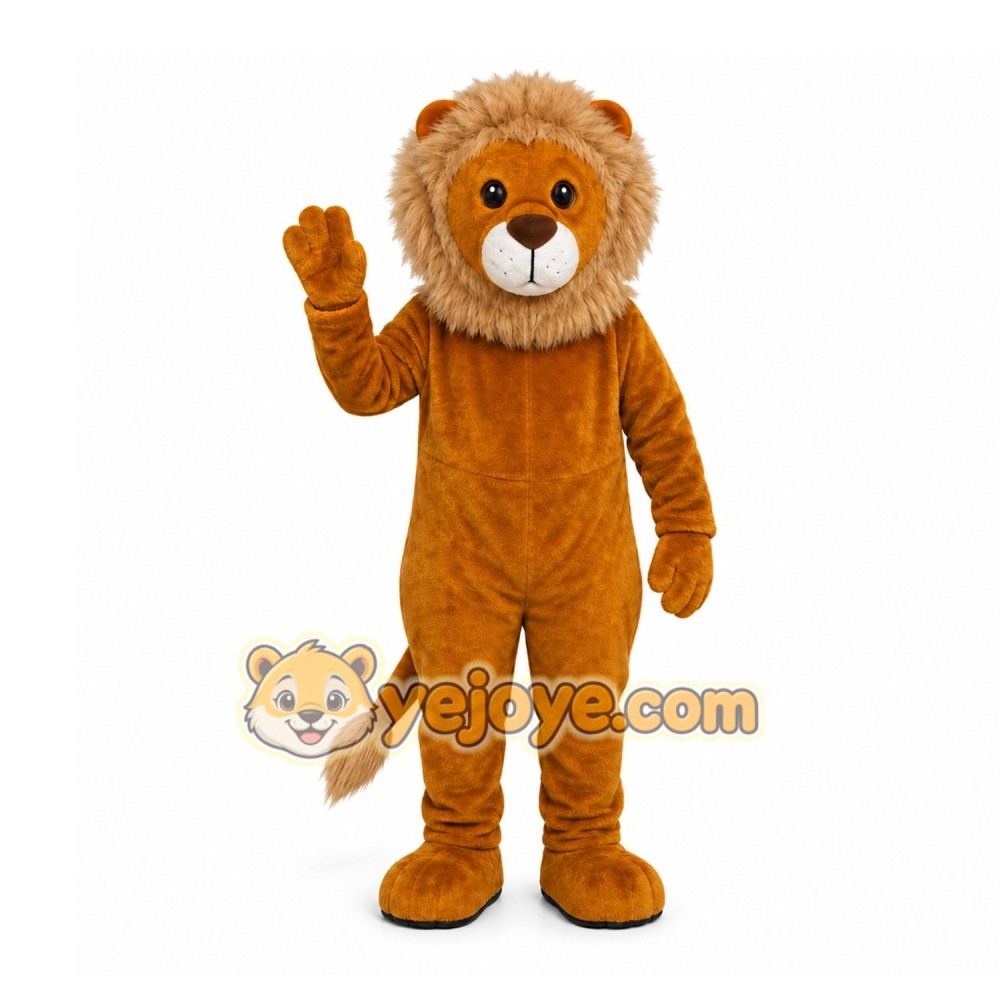 Orange Lion Mascot Costume for Children's Events Orange Lion Mascot Costume for Children's Events