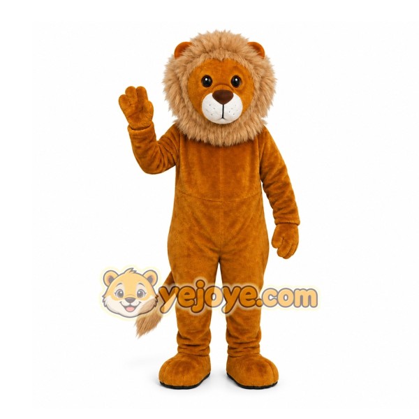 Orange Lion Mascot Costume for Children's Events