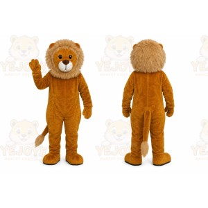 Orange Lion Mascot Costume for Children's Events