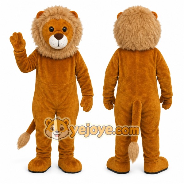 Orange Lion Mascot Costume for Children's Events