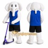 White Elephant Mascot Costume for Sports Events