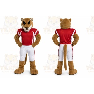 Brown Cougar Mascot Costume for Sports Events