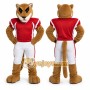 Brown Cougar Mascot Costume for Sports Events
