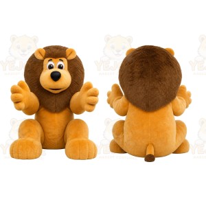 Brown Lion Mascot Costume for Children's Events