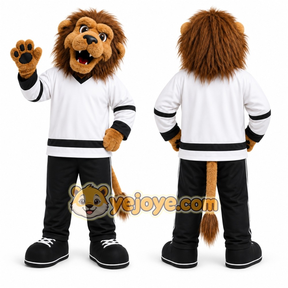 Brown Lion Mascot Costume for Sports Events Brown Lion Mascot Costume for Sports Events